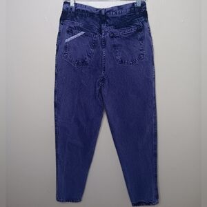 VTG 80s 90s Oscar De La Renta Women’s Size 2 Mom Jeans Purple Acid Wash 26 x 30